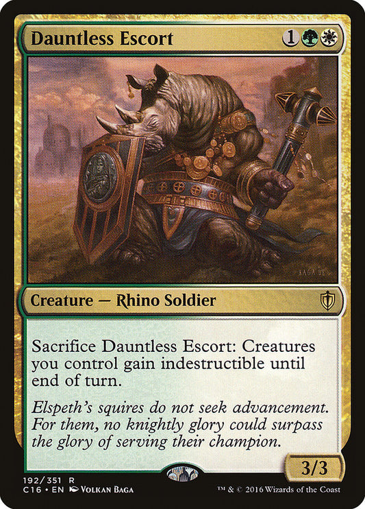 MTG Card Title: Dauntless Escort C16/192