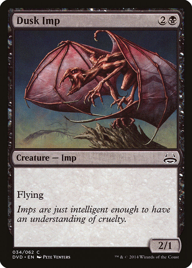MTG Card Title: Dusk Imp DVD/34