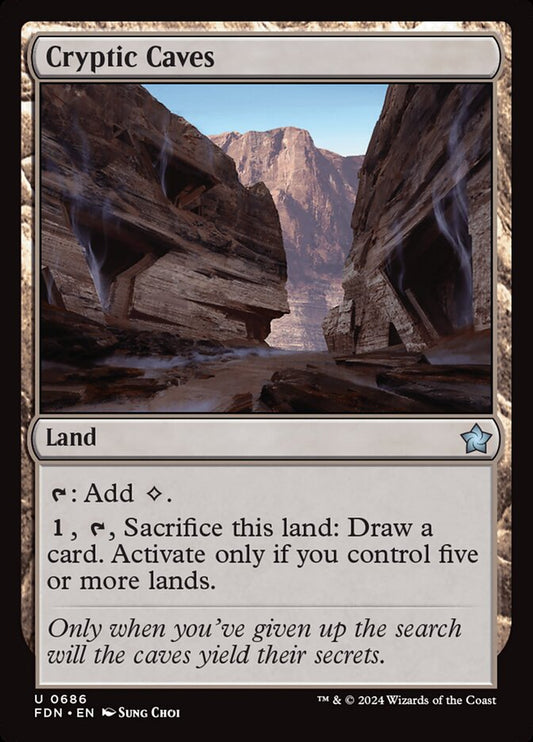 MTG Card Title: Cryptic Caves FDN/686
