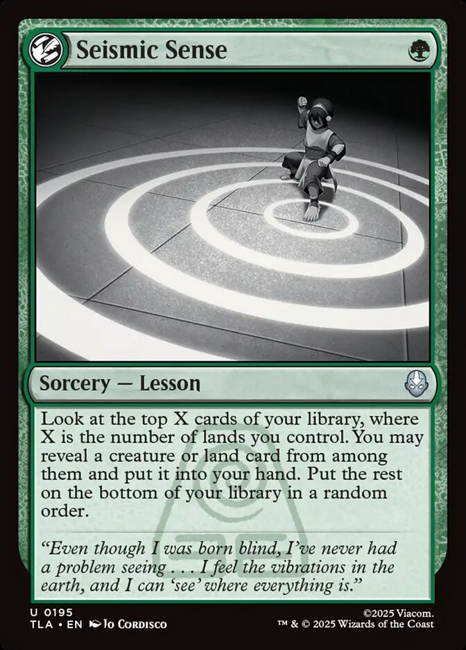 MTG Card Title: Seismic Sense TLA/195