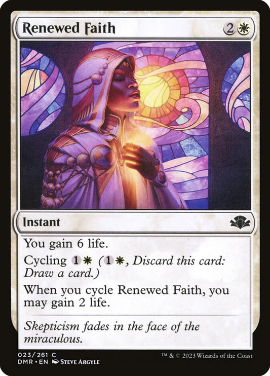 MTG Card Title: Renewed Faith DMR/23