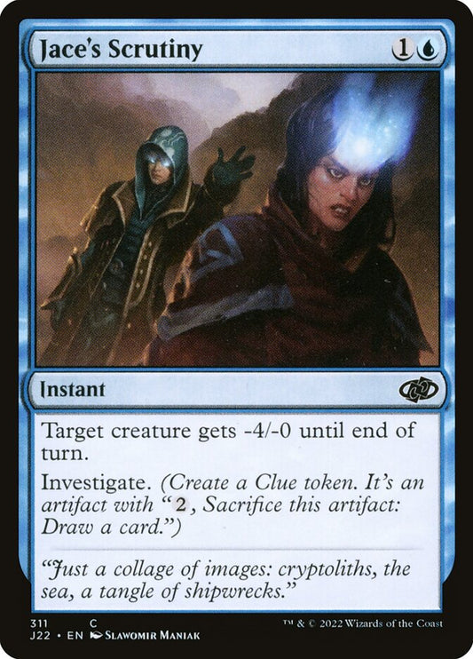 MTG Card Title: Jace's Scrutiny J22/311