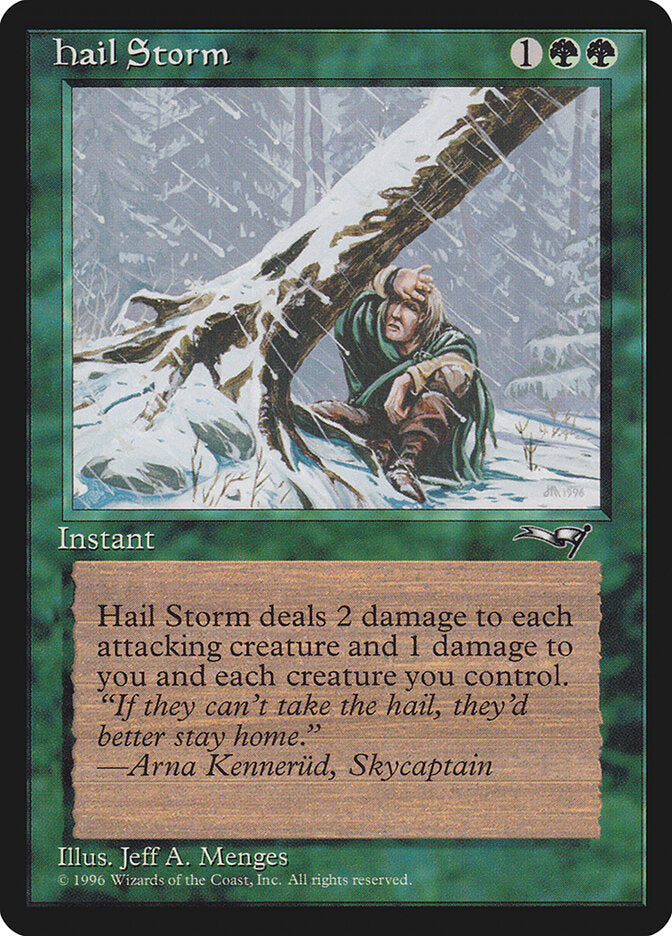 MTG Card Title: Hail Storm ALL/95