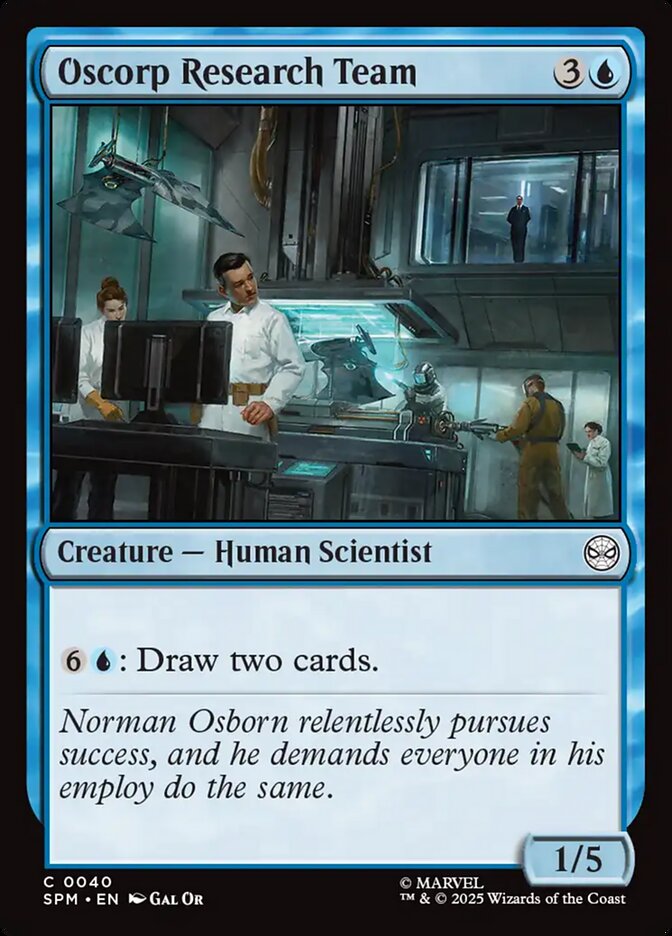 MTG Card Title: Oscorp Research Team SPM/40