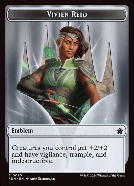 MTG Card Title: Vivien Reid Emblem TFDN/25