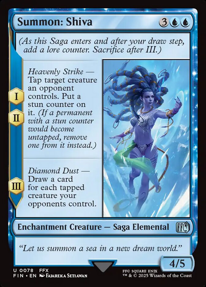MTG Card Title: Summon: Shiva FIN/78