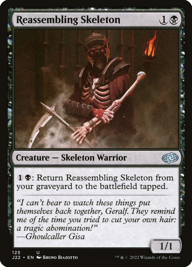MTG Card Title: Reassembling Skeleton J22/125