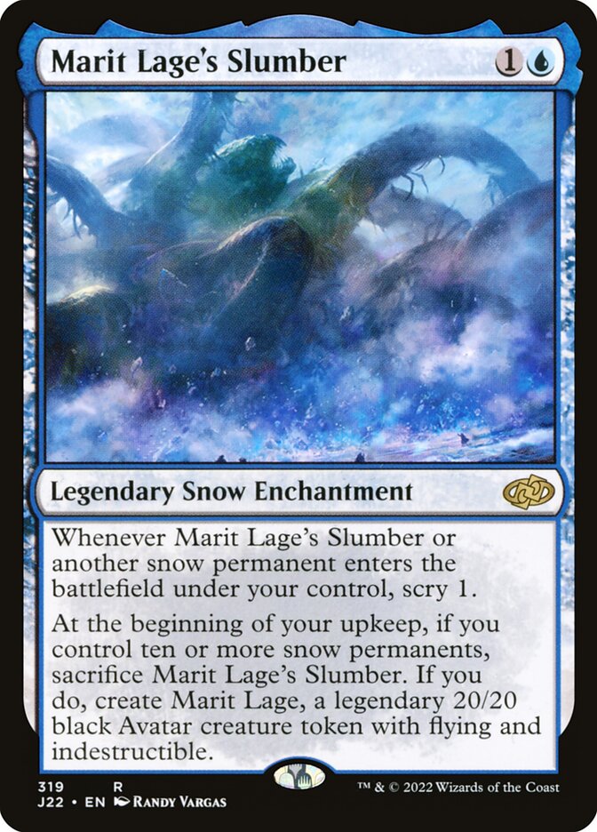 MTG Card Title: Marit Lage's Slumber J22/319