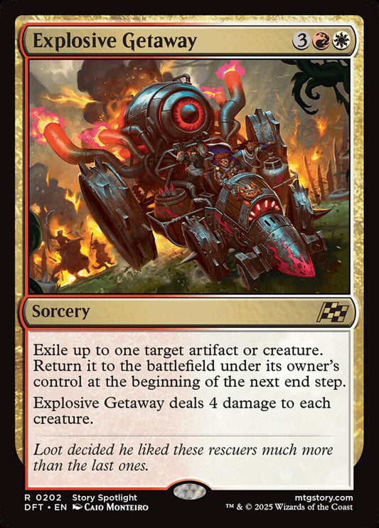 MTG Card Title: Explosive Getaway DFT/202
