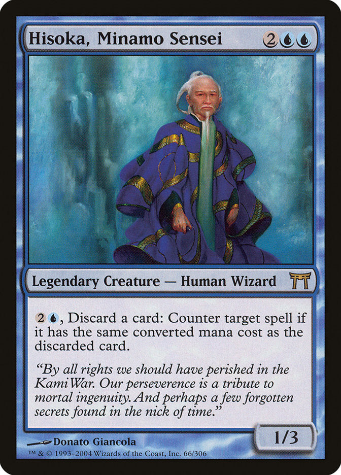 MTG Card Title: Hisoka, Minamo Sensei CHK/66
