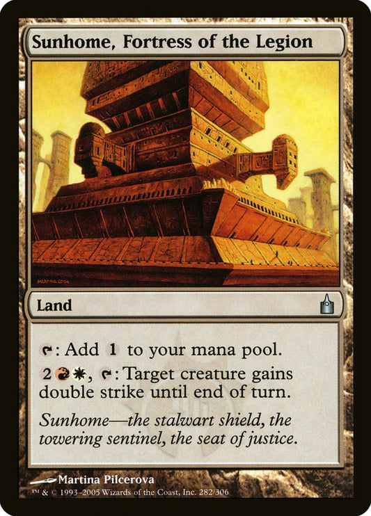 MTG Card Title: Sunhome, Fortress of the Legion RAV/282