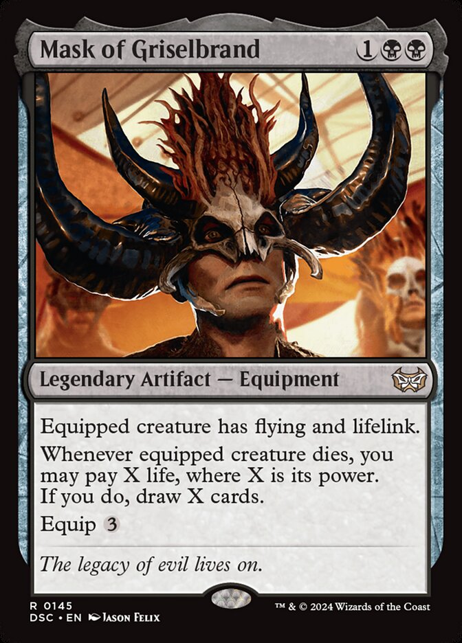 MTG Card Title: Mask of Griselbrand DSC/145