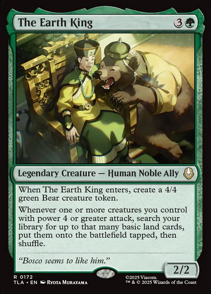 MTG Card Title: The Earth King TLA/172