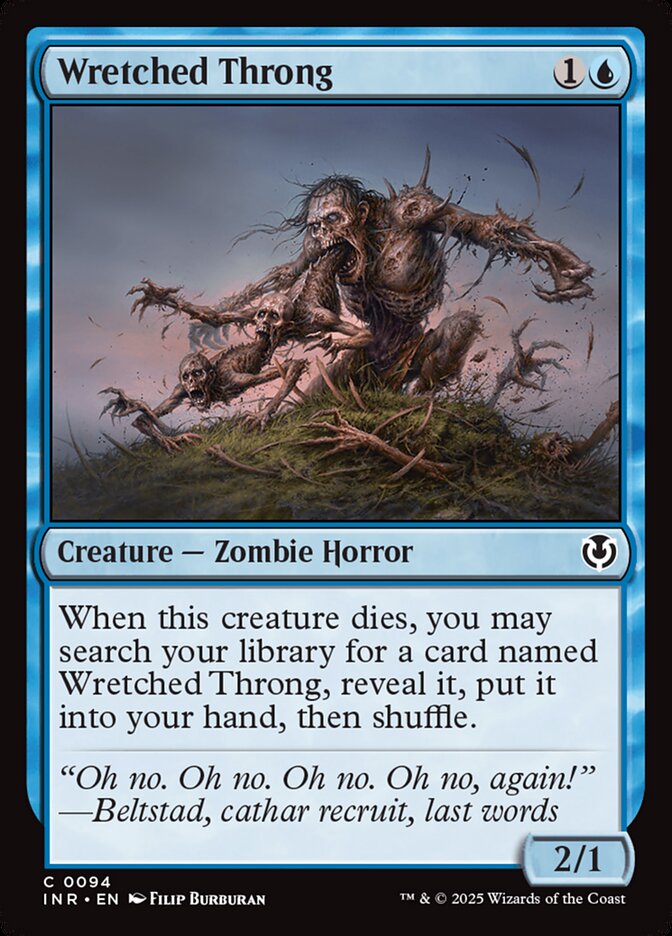 MTG Card Title: Wretched Throng INR/94