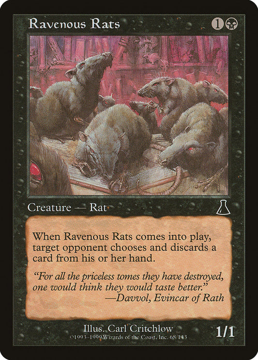 MTG Card Title: Ravenous Rats UDS/68