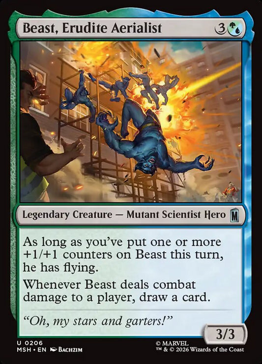 MTG Card Title: Beast, Erudite Aerialist MSH/206