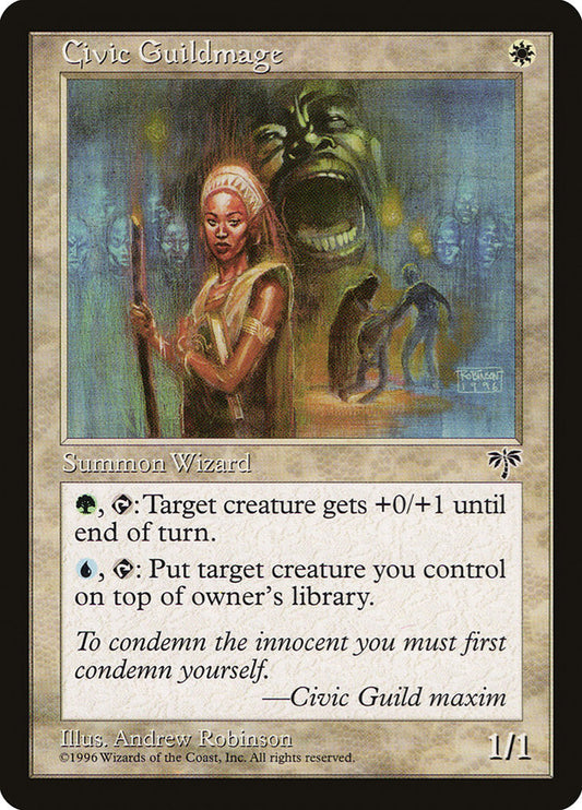 MTG Card Title: Civic Guildmage MIR/7