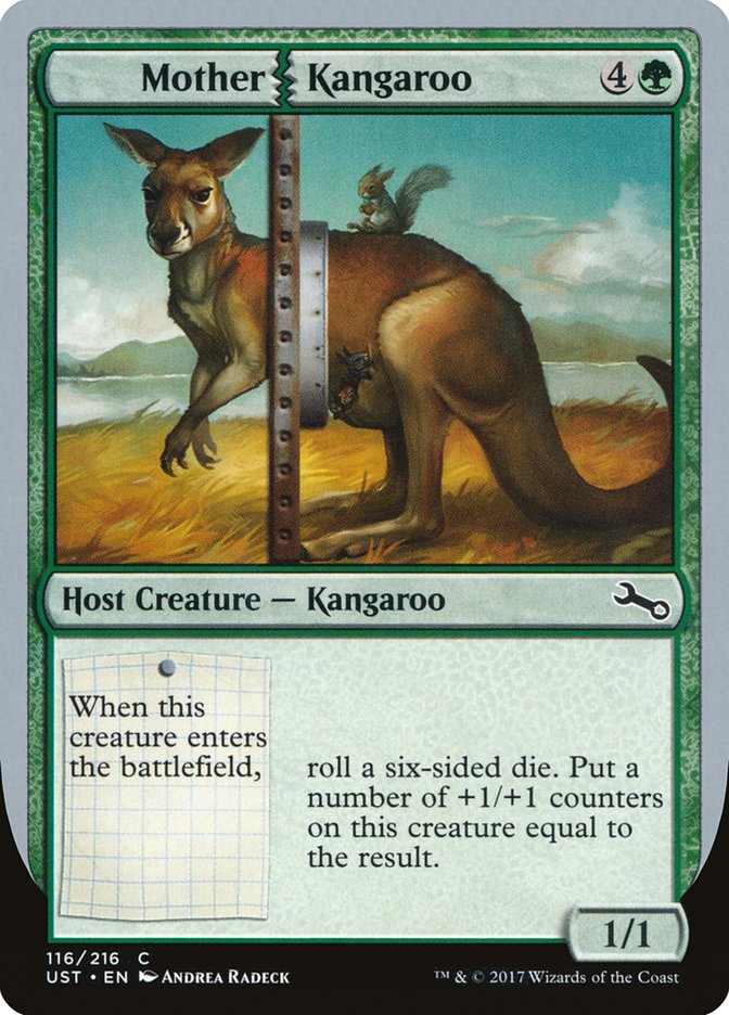 MTG Card Title: Mother Kangaroo UST/116
