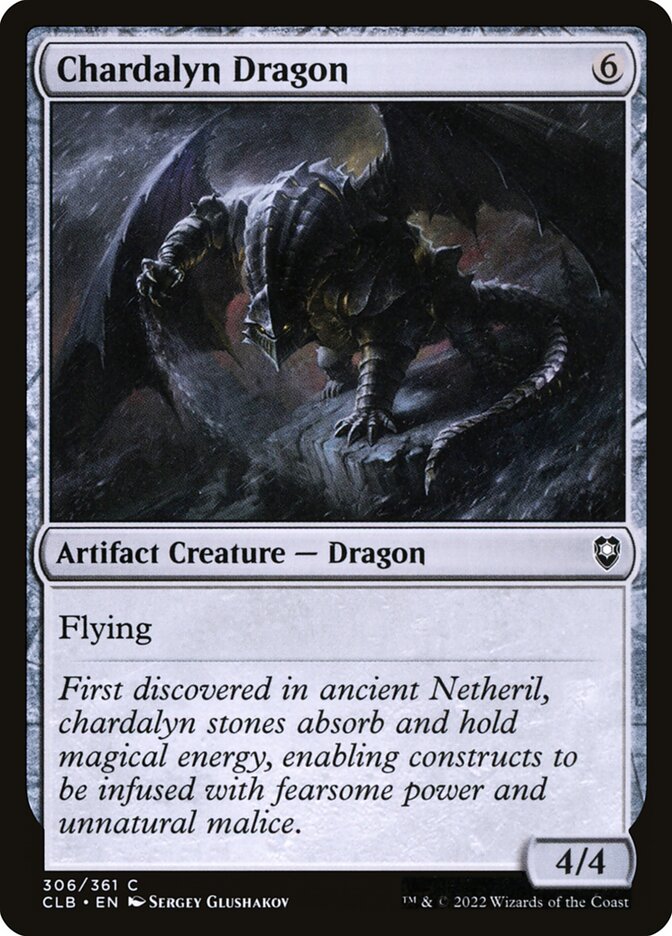 MTG Card Title: Chardalyn Dragon CLB/306