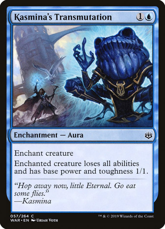 MTG Card Title: Kasmina's Transmutation WAR/57