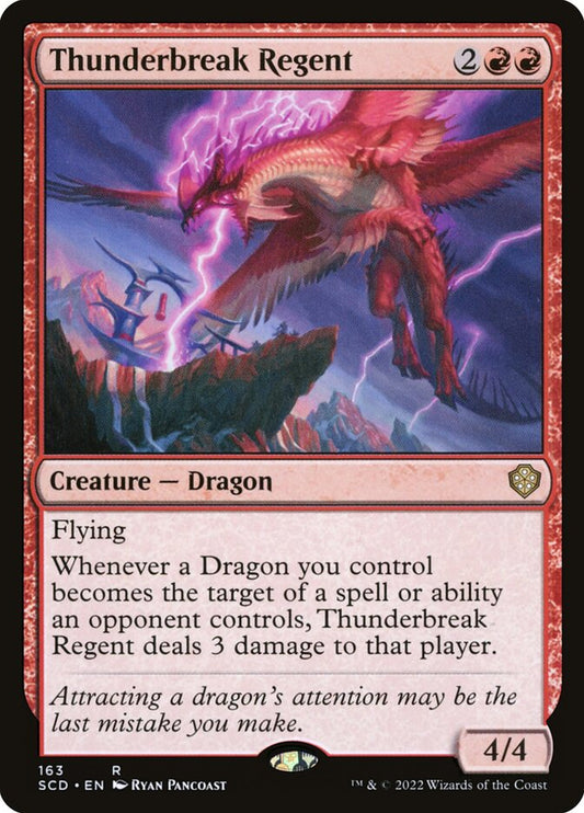 MTG Card Title: Thunderbreak Regent SCD/163