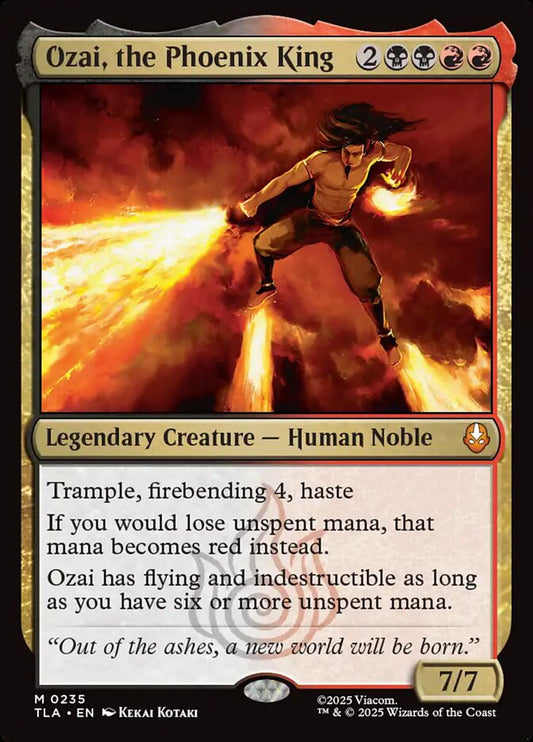MTG Card Title: Ozai, the Phoenix King TLA/235