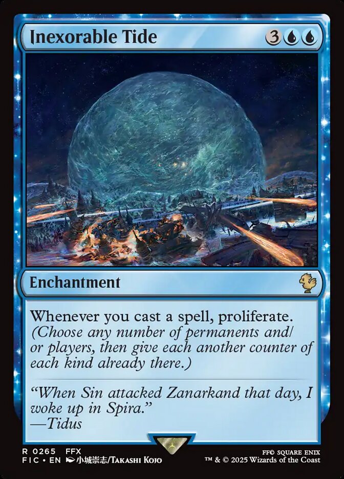 MTG Card Title: Inexorable Tide FIC/265