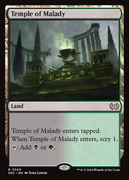 MTG Card Title: Temple of Malady DSC/309