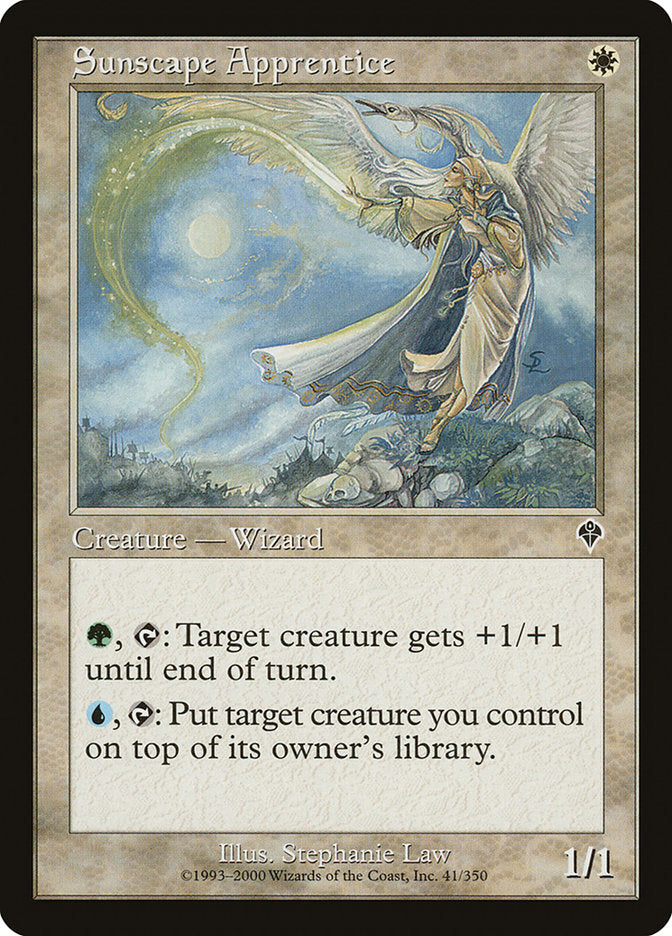 MTG Card Title: Sunscape Apprentice INV/41