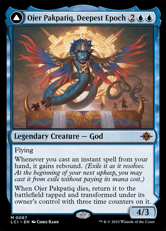 MTG Card Title: Ojer Pakpatiq, Deepest Epoch // Temple of Cyclical Time LCI/67