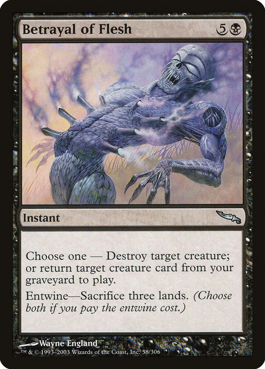 MTG Card Title: Betrayal of Flesh MRD/58