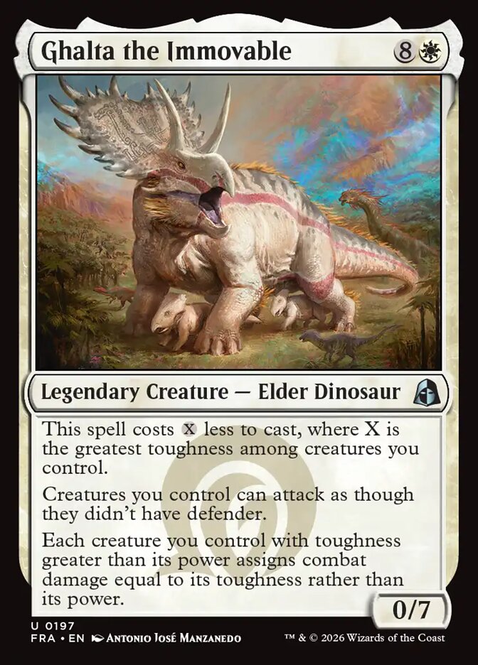 MTG Card Title: Ghalta the Immovable FRA/197