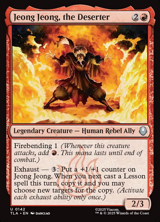 MTG Card Title: Jeong Jeong, the Deserter TLA/142