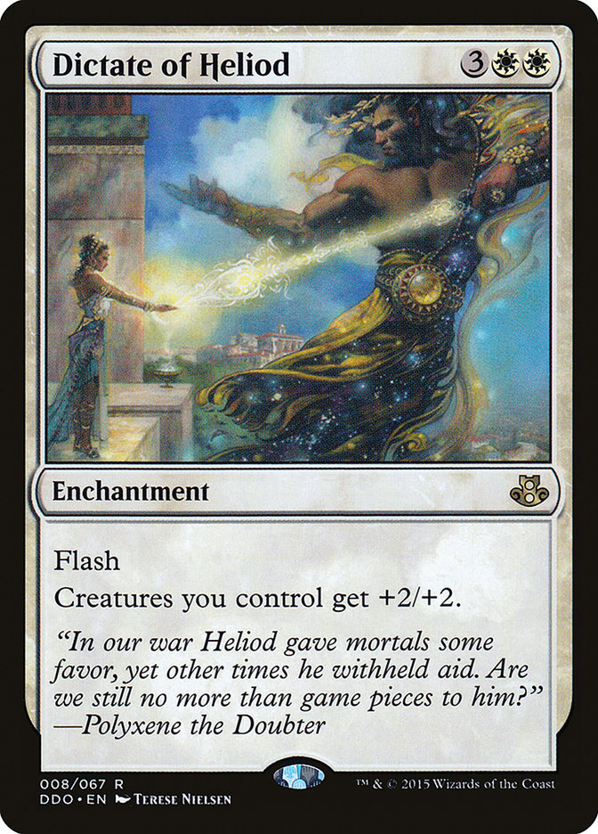 MTG Card Title: Dictate of Heliod DDO/8