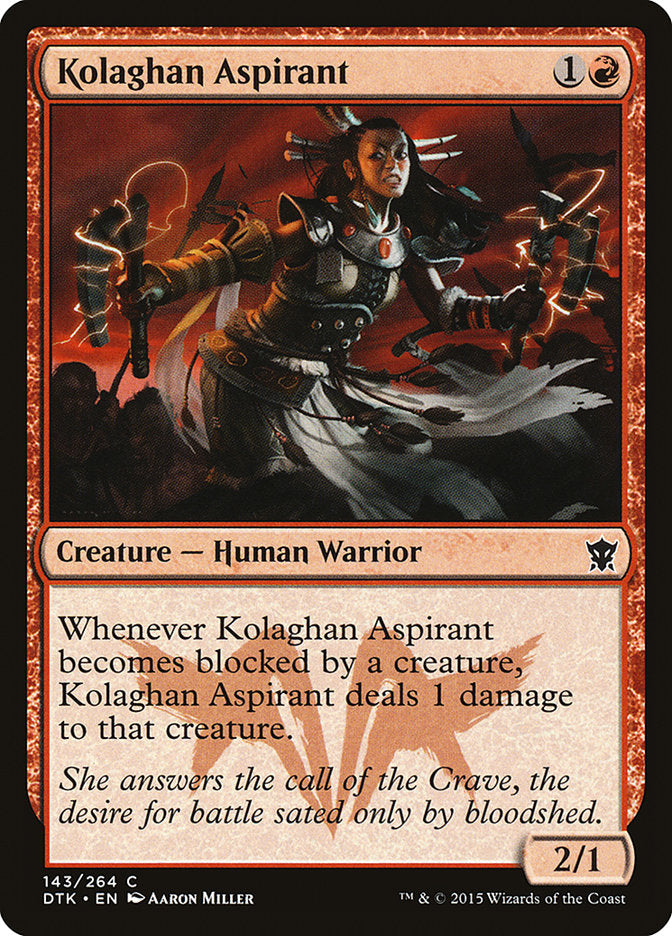 MTG Card Title: Kolaghan Aspirant DTK/143