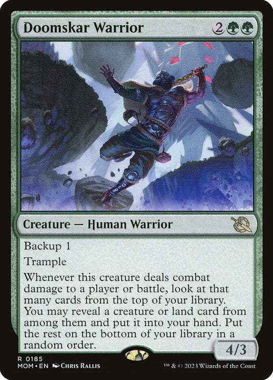 MTG Card Title: Doomskar Warrior MOM/185