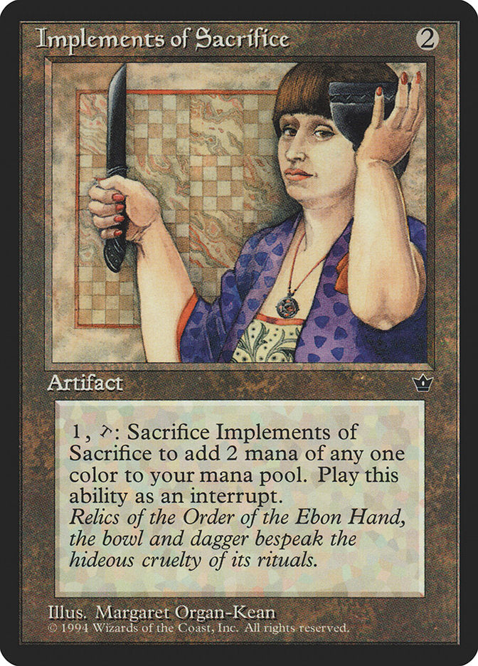 MTG Card Title: Implements of Sacrifice FEM/88