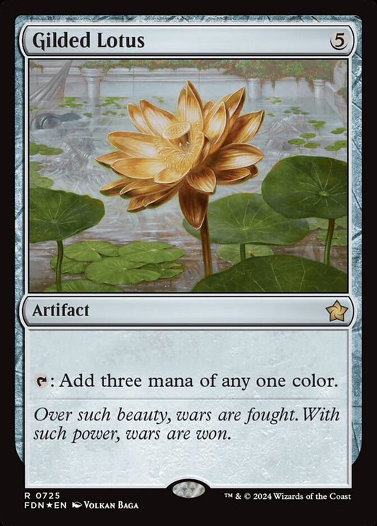 MTG Card Title: Gilded Lotus FDN/725