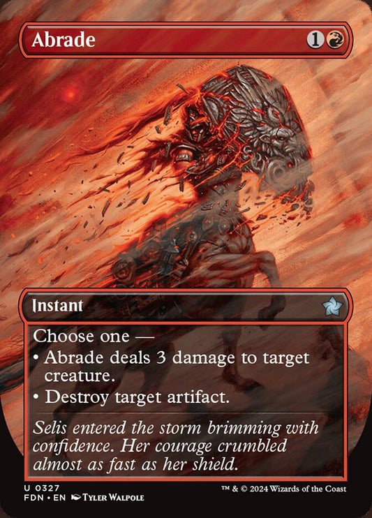 MTG Card Title: Abrade FDN/327