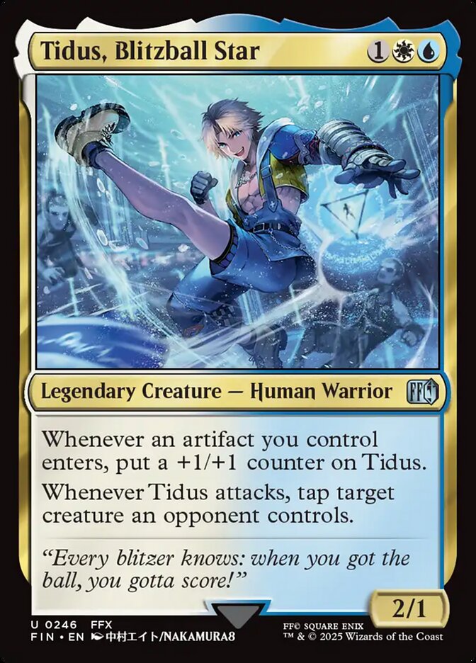 MTG Card Title: Tidus, Blitzball Star FIN/246