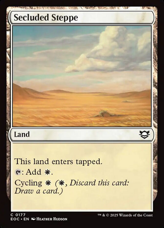 MTG Card Title: Secluded Steppe EOC/177