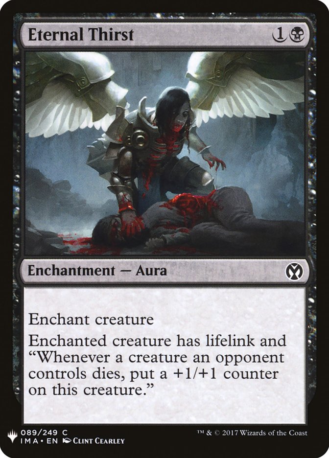 MTG Card Title: Eternal Thirst PLST/IMA-89