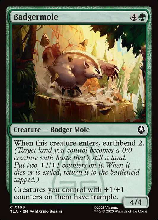 MTG Card Title: Badgermole TLA/166