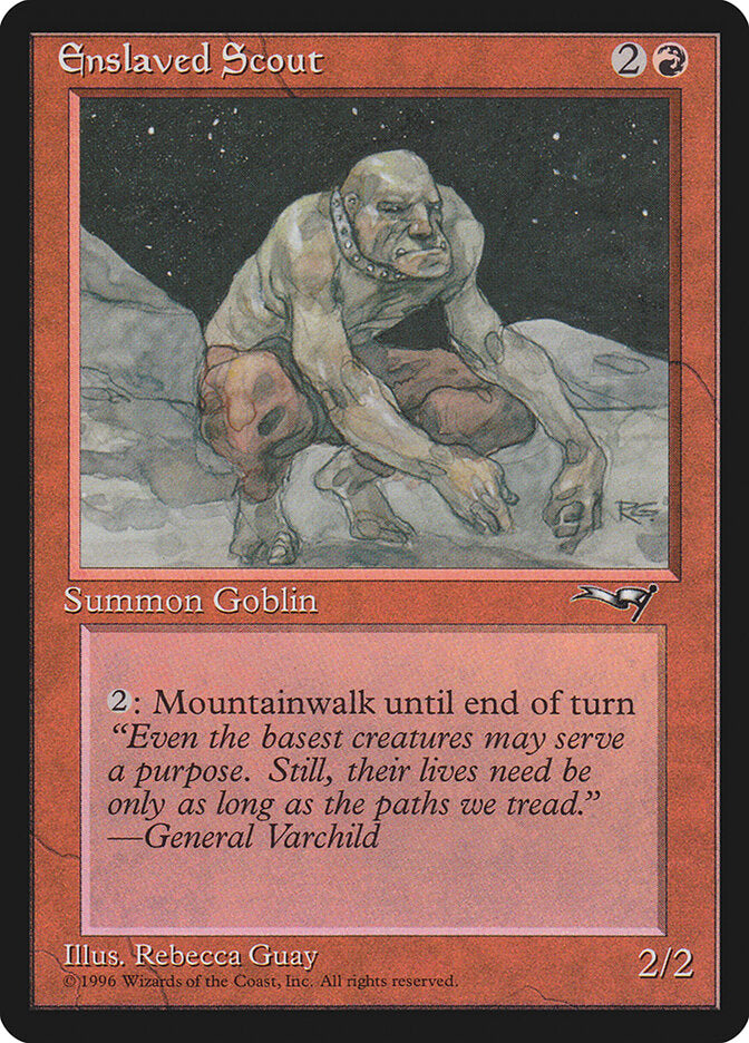 MTG Card Title: Enslaved Scout ALL/71b