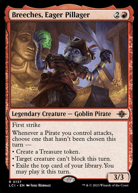 MTG Card Title: Breeches, Eager Pillager LCI/137