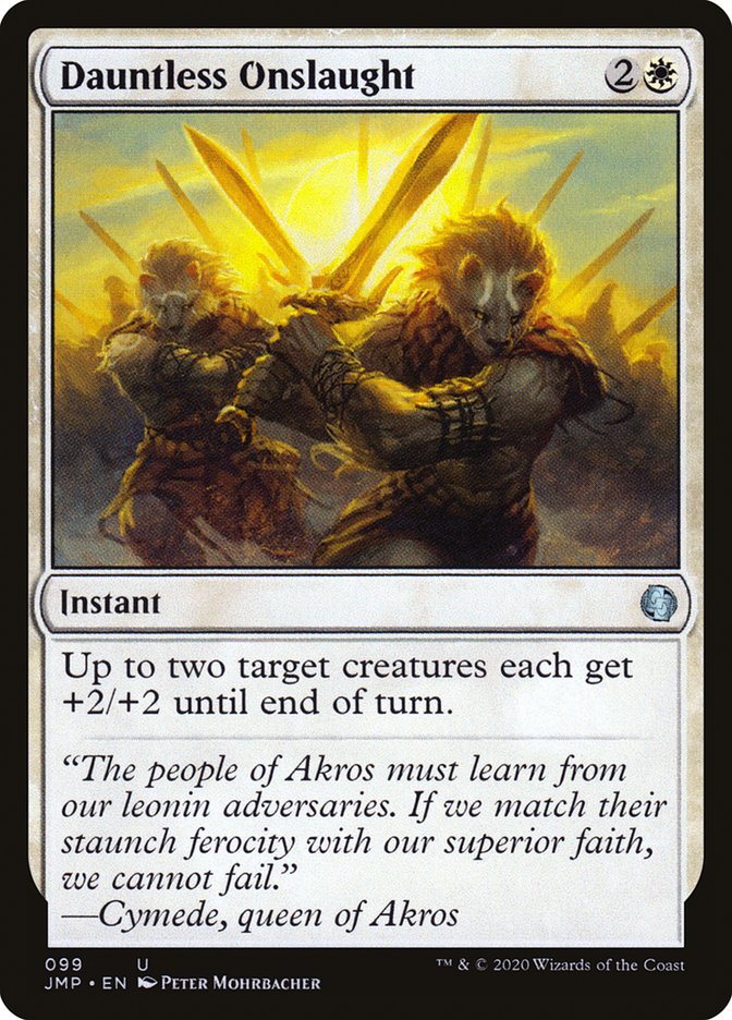 MTG Card Title: Dauntless Onslaught JMP/99