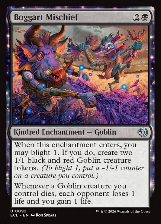 MTG Card Title: Boggart Mischief ECL/92