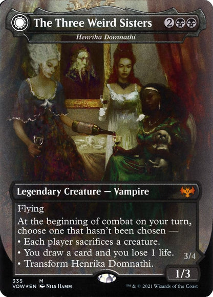 MTG Card Title: Henrika Domnathi // Henrika, Infernal Seer VOW/335