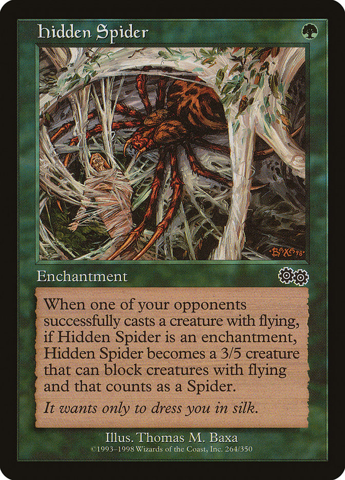 MTG Card Title: Hidden Spider USG/264