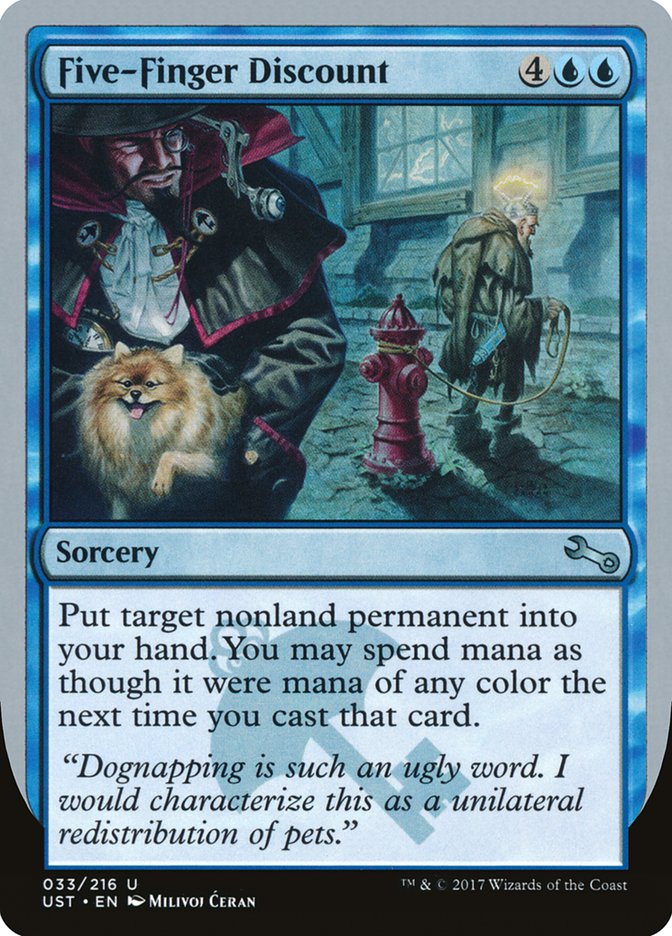 MTG Card Title: Five-Finger Discount UST/33